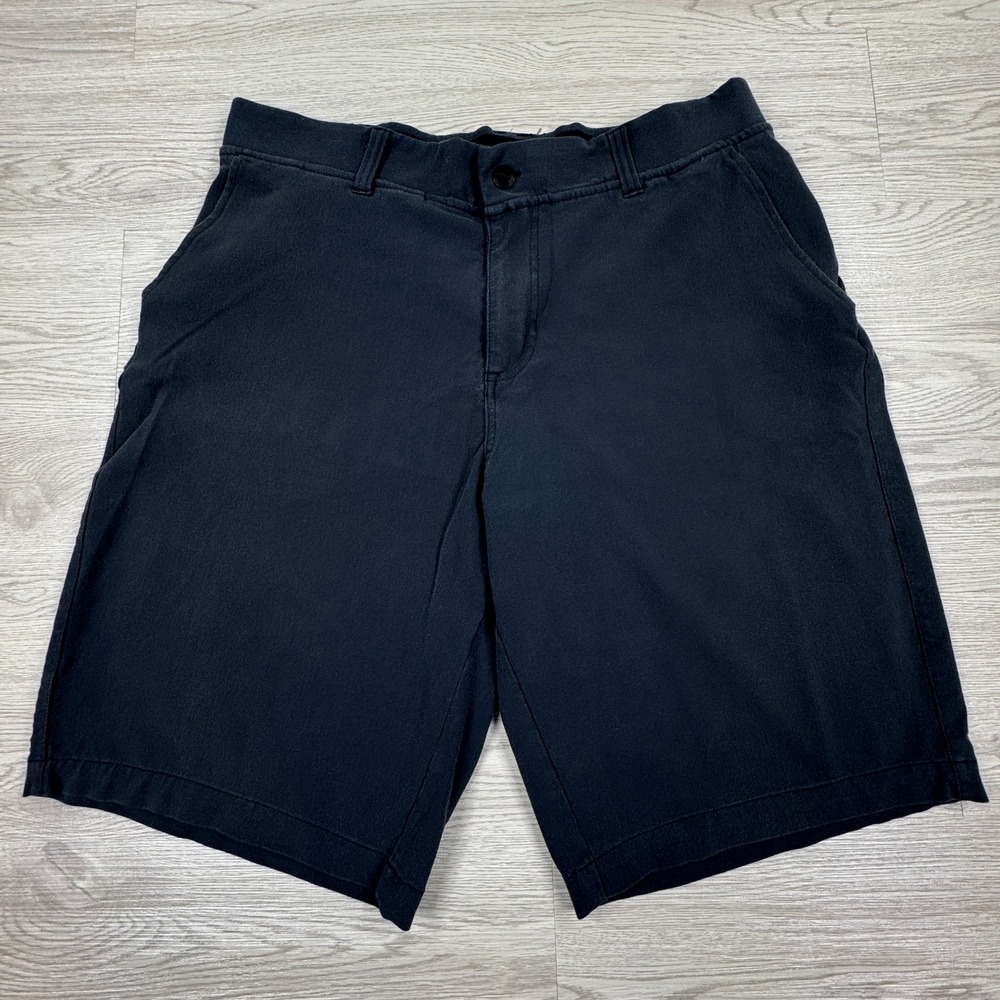 Hylete Mens Performance Golf Chino Shorts Stretch Regular Fit Black 34